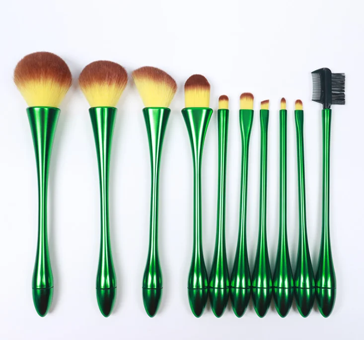 Набор кистей для макияжа 10 шт. тональной пудры румяна тени век консилер Кисть губ