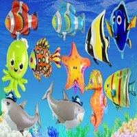 1pc aluminum foil hanging sea animal shape balloon for kid adult toy gift diy christmas birthday wedding home party decor supply