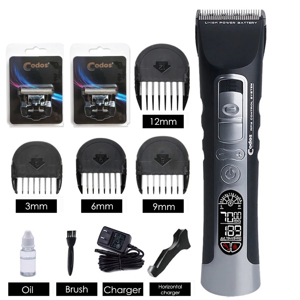 Codos CHC 970 профессиональный триммер для волос машинка стрижки перезаряжаемая
