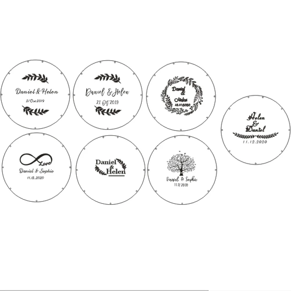 Индивидуальная акриловая круглая Свадебная Гостевая книга деревянная свадебная