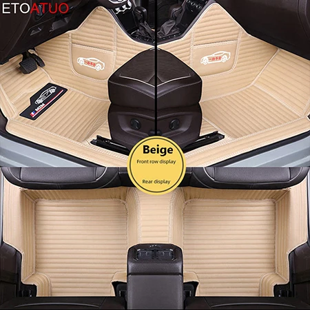beige ETOATUO пользовательские автомобильные коврики для mazda CX-5 CX-7 CX-9 cx3 6 gh 6 gg 323 626 demio коврики для автомобилей Автомобильные Чехлы подогрев сидений - Название цвета: beige