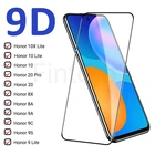 Защитное стекло 9D для Huawei Honor 10X, 10 Lite, 20, 10i, 20i, 8X, 8A, 8S, 9A, 9C, 9S, 9 Lite, закаленное