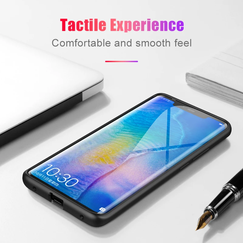 Жидкий силиконовый чехол для Huawei P30 Lite оригинальный телефона P20 Pro Mate 20 X чехлы