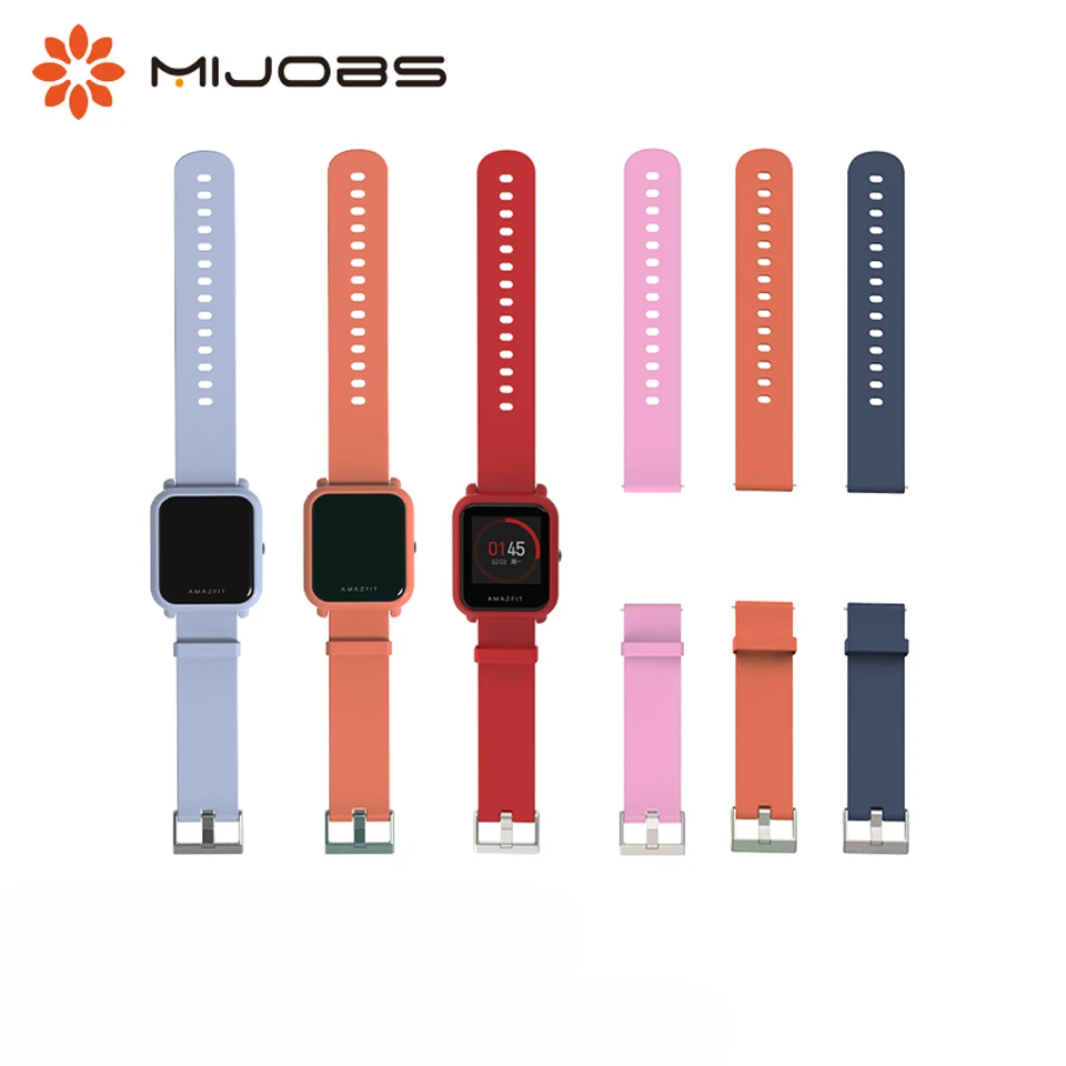 20 мм силиконовый ремешок на запястье для Xiaomi Huami Amazfit GTS Bip BIT PACE Lite спортивный
