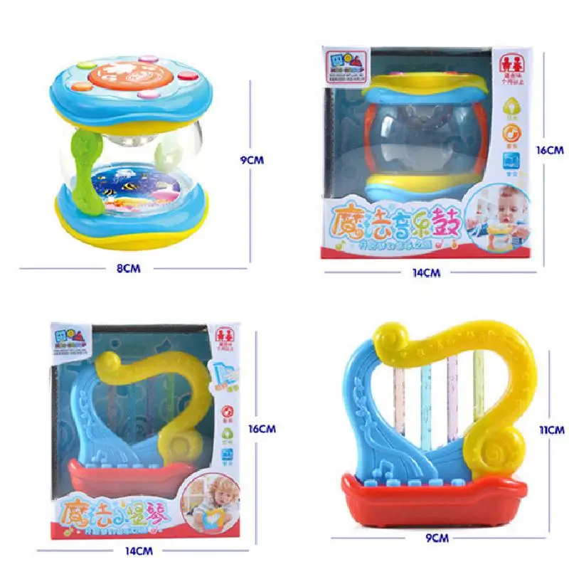 LED Музыка для раннего развития развивающая детская погремушка забавные детские