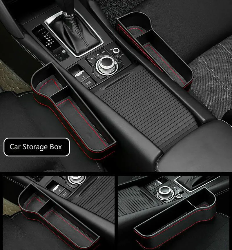 Ящик для хранения автомобильный Органайзер зазор на сиденье полиуретановый