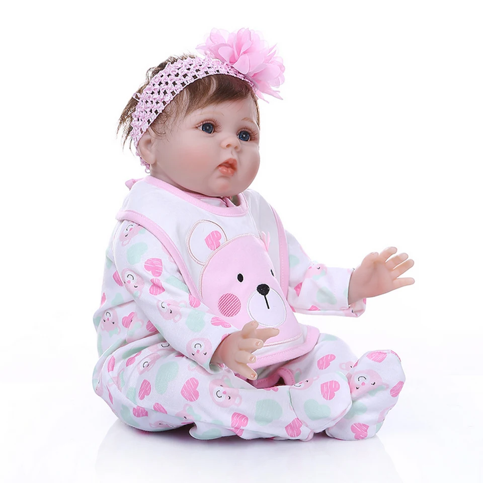 55 см мизинец baby reborn кукла сладкий ребенок лицо realisitc новорожденная девочка День