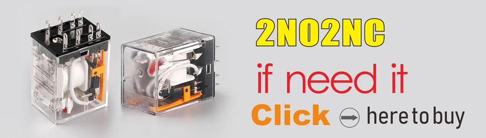 LANBOO LY2NJ HH52 электронное Микро Мини промежуточное электромагнитное реле 14PIN катушка DPDT с гнездом база DC12V, 24V AC110, 220V