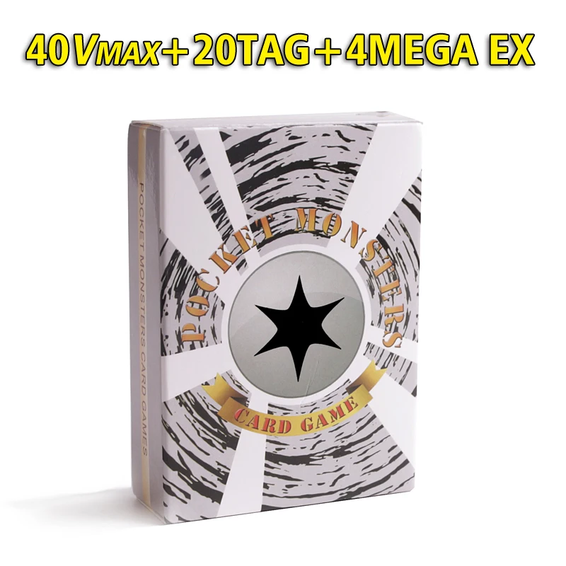64 шт./лот Pokemon Vmax TAG английские флэш-карты игра коллекционные карты Рождественский