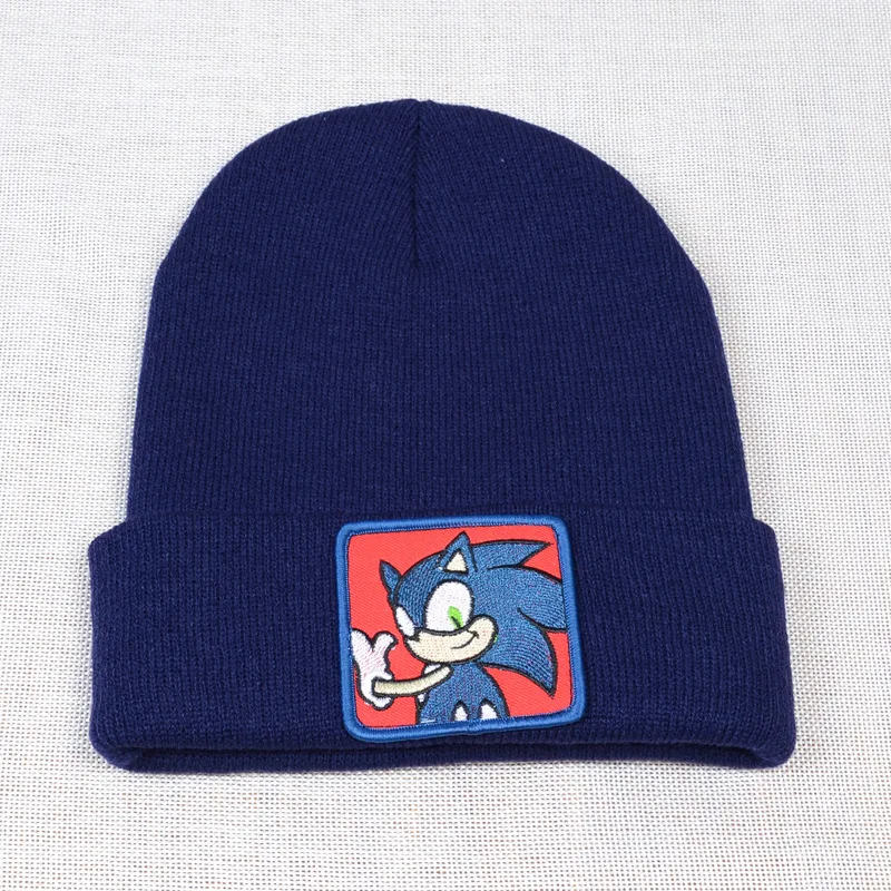 

Cartoon the Hedgehog Beanies Boys Girls Winter Casual Knit Warm Bonnet Hats Unisex