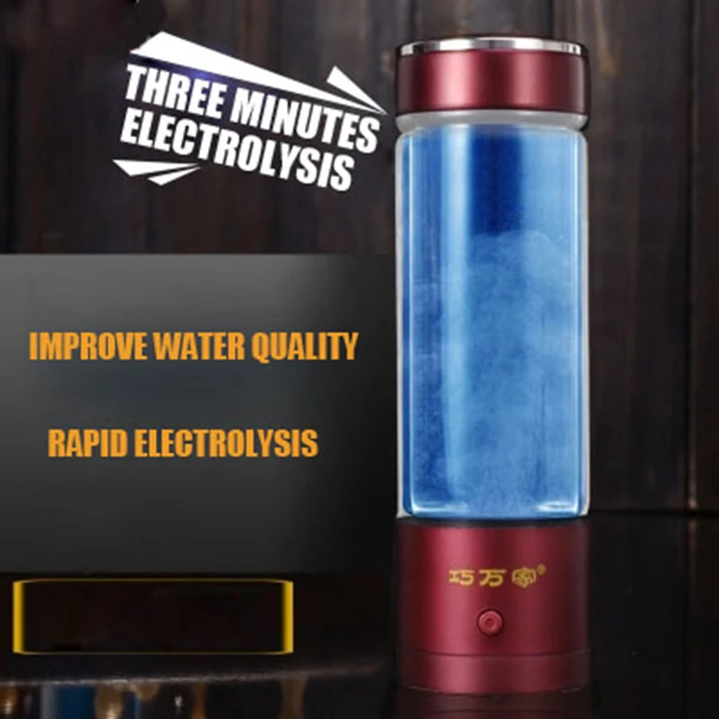 Бутылка для богатой воды с гигрогеном и USB устройство быстрого электролиза