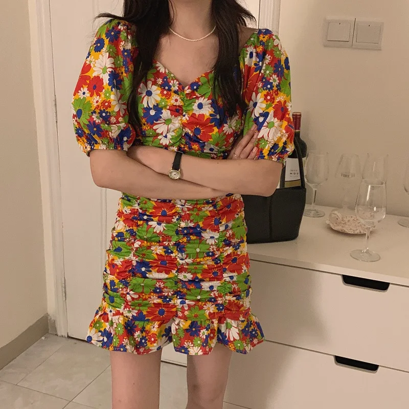 Новинка 2020 корейское стильное летнее сексуальное платье с v-образным вырезом