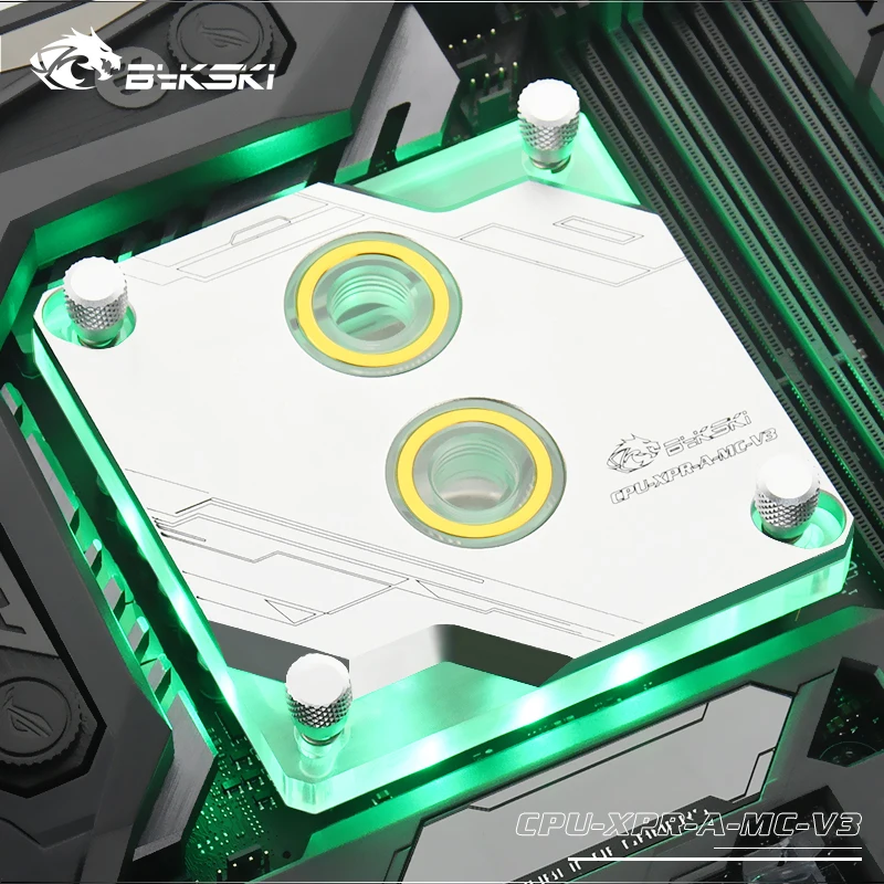 Bykski Процессор водяного охлаждения блока для Intel 1151 115x2011 2066 I7 водоблок для процессора A-RGB AURA SYNC Процессор-XPR-A-MC