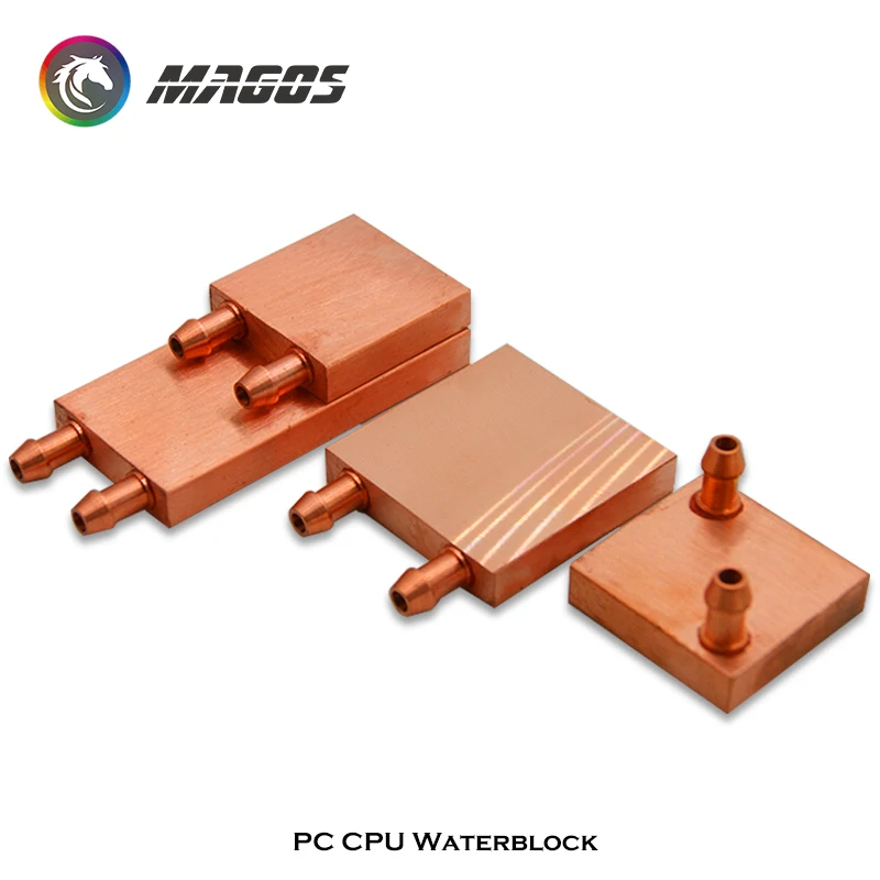 Полностью медный Универсальный водяной блок CPU GPU North Bridge радиатор для
