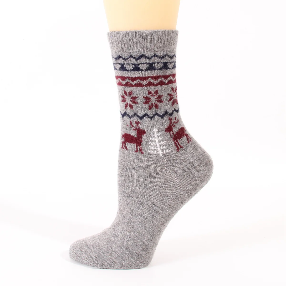 12 Pairs Winter Wool Socks for Women Warm Thick Hiking Boot Cozy Animal Elk Casual Work Soft Dress Socks for Cold Weather