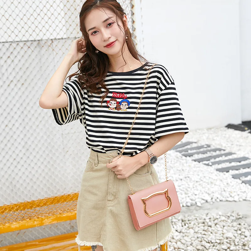 

Women Shoulder Bag 2020 New PU Leather Handbags Women Bags Girls Cartoon Cat Shape Flap Crossbody Bag For girls handbags