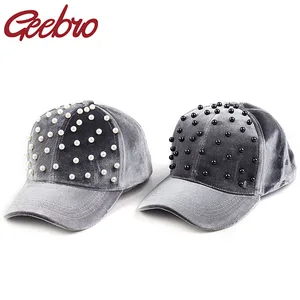 Geebro, унисекс, жемчужные замшевые бейсболки, шапка для женщин, повседневная шапка, Дорожная Спортивная Кепка-тракер, зимние уличные шапки для отца