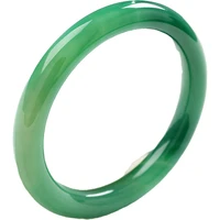 kyszdl brazil natural green chalcedony round bangle women green manao bracelet jewelry gift wholesale