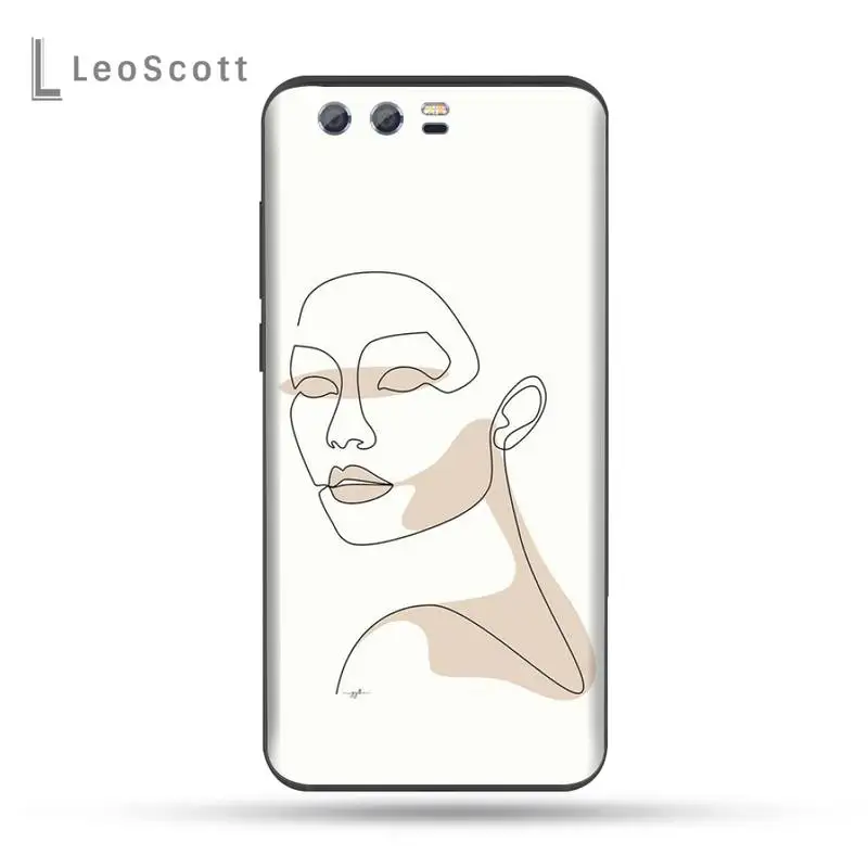 

Abstract line art Phone Case For Huawei Honor view 7a5.45inch 7c5.7inch 8x 8a 8c 9 9x 10 20 10i 20i lite pro