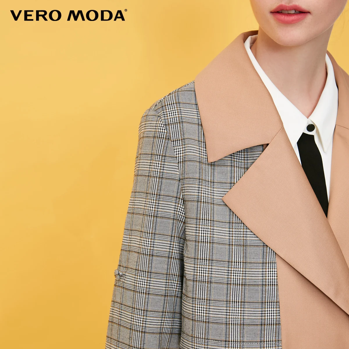 Vero Moda осеннее женское клетчатое длинное пальто парка | 318321545|Женские плащи и