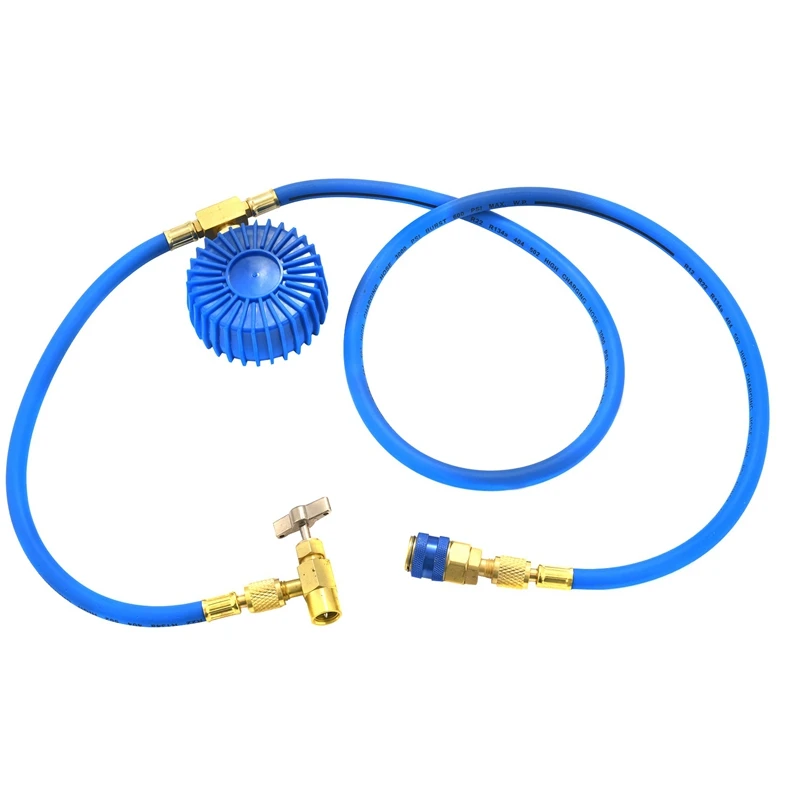 A/C R134A Refrigerant Recharge Hose Low Pressure Gauge Easy Opener Car Air Conditioning Port Can Tap Valve Bottle Adapter | Автомобили и