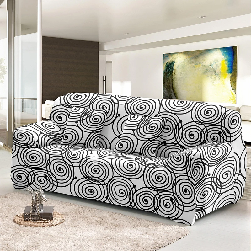 fashion geometric l shape sofa cover for living room 1234 seaters universal size elastic slipcover case pillowcases available free global shipping