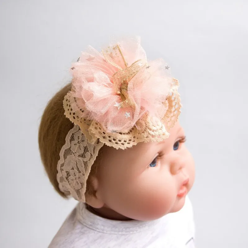 Повседневная модная повязка на голову для маленьких девочек Детский милый