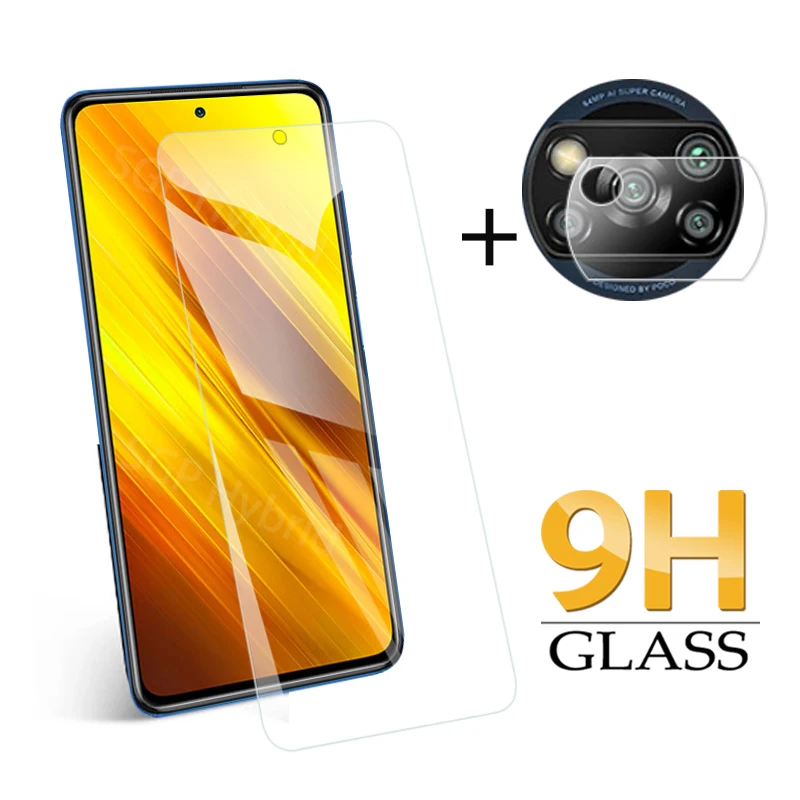 Закаленное стекло 2 в 1 для xiaomi POCO X3 NFC пленка объектива камеры pocophone x3 nfc Защитное