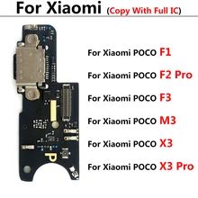 10Pcs/Lot，USB Micro Charging Port Dock Connector Microphone Board Flex Cable For Xiaomi Poco F2 Pro F3 F1 X3 Pro