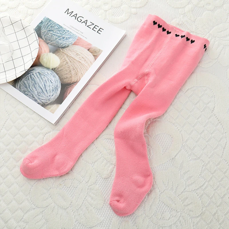Леггинсы для девочек осень зима однотонные Махровые Мягкие колготки Детские