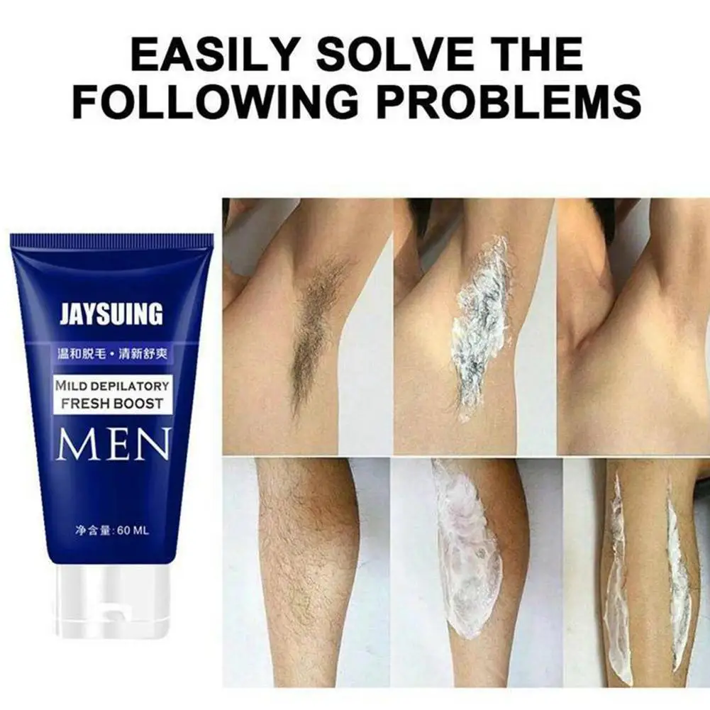 

Men Hair Removal Cream Mild Fresh Depilatory Paste Unisex Beard Removal Hair Gentle Moustache Natural Cream Remover G9E7