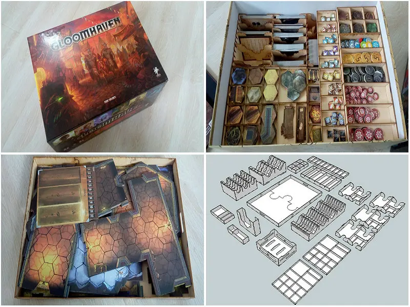 Деревянная коробка для хранения карт и игр компактный футляр приема разбитых