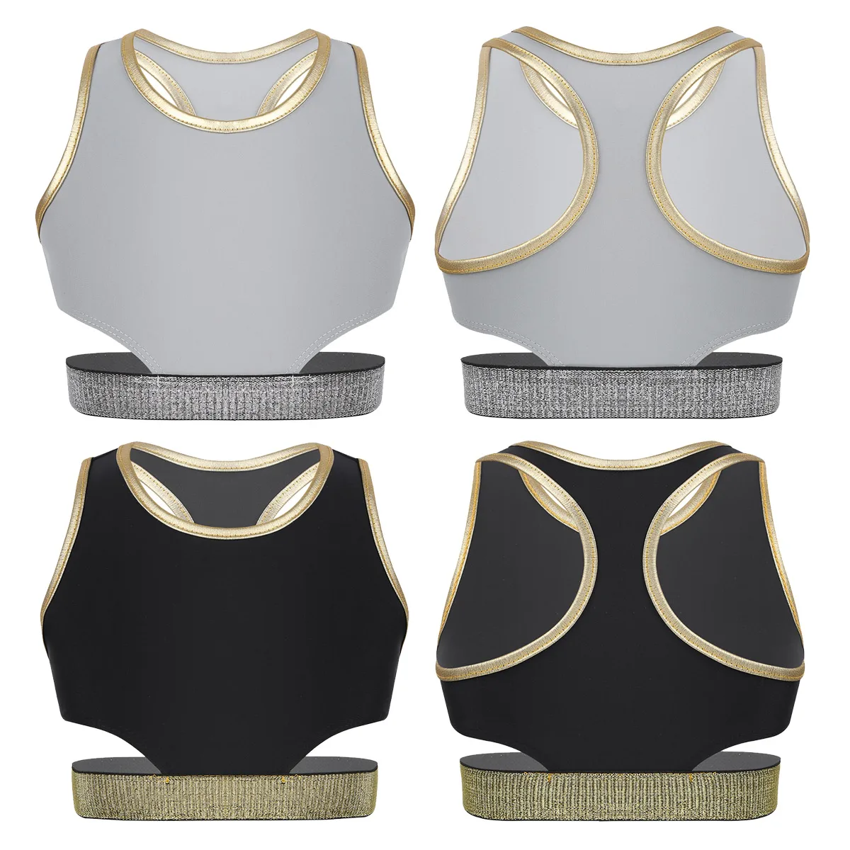 ChicTry детский балетный гимнастический топ для девочек Одежда танцев без рукавов