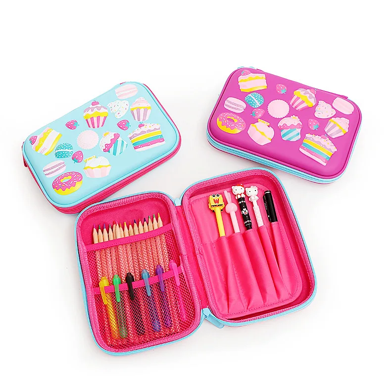 Kawaii торт большой чехол для карандаша милый ручки канцелярские принадлежности