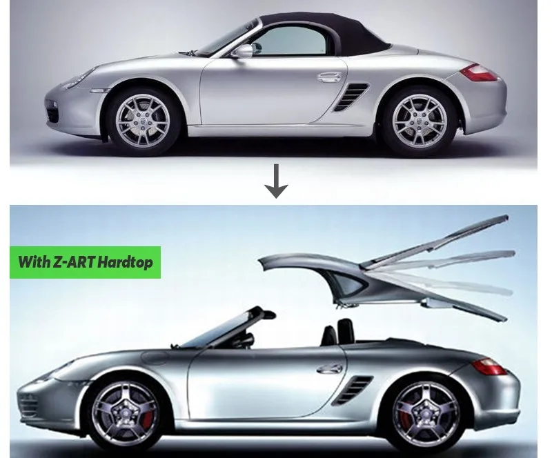 1997-2003 Z-ART cayman выглядит жесткий верх+ 997 передний бампер и крыло для Porsche Boxster 986 обвес для Boxster 986