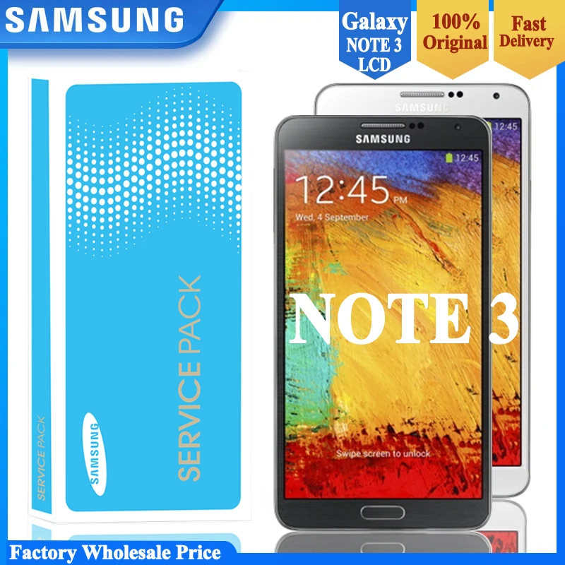Новый оригинальный 5 7 ''ЖК-дисплей с рамкой для SAMSUNG Galaxy Note3 сенсорный экран Note