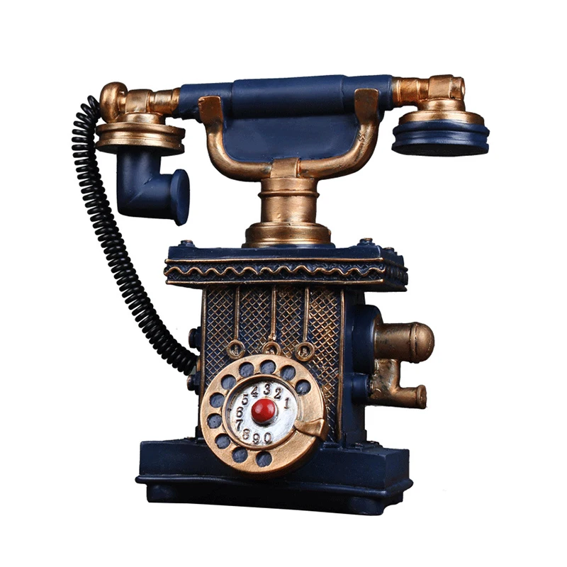 Европейская ностальгическая модель телефона в винтажном стиле для гостиной кафе