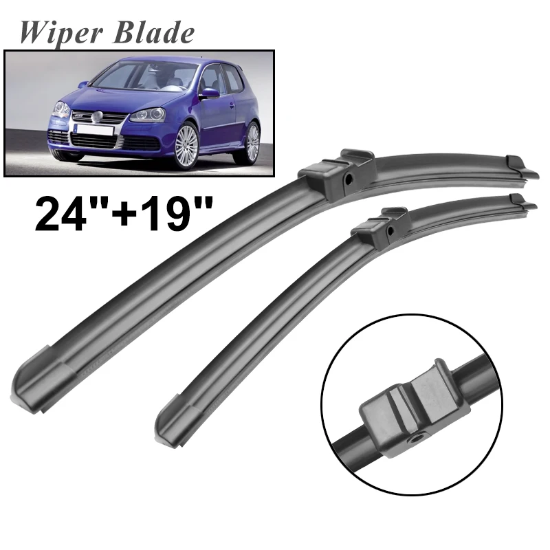 

Okowiper RHD & LHD Front Wiper Blades For Volkswagen Golf MK5 2004 - 2005 Windshield Windscreen VW Front Window 24"+19"