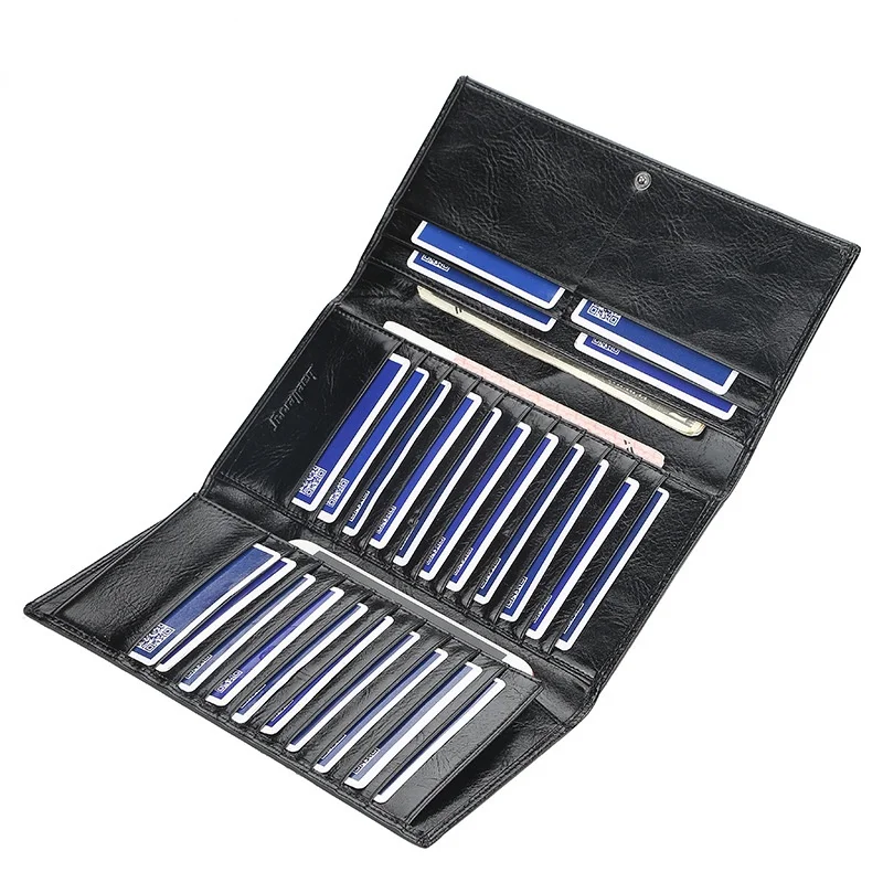 

Мужские кошельки в европейском и американском стиле, тонкий клатч средней длины с несколькими отделениями для карт и молнией, модная сумка ...