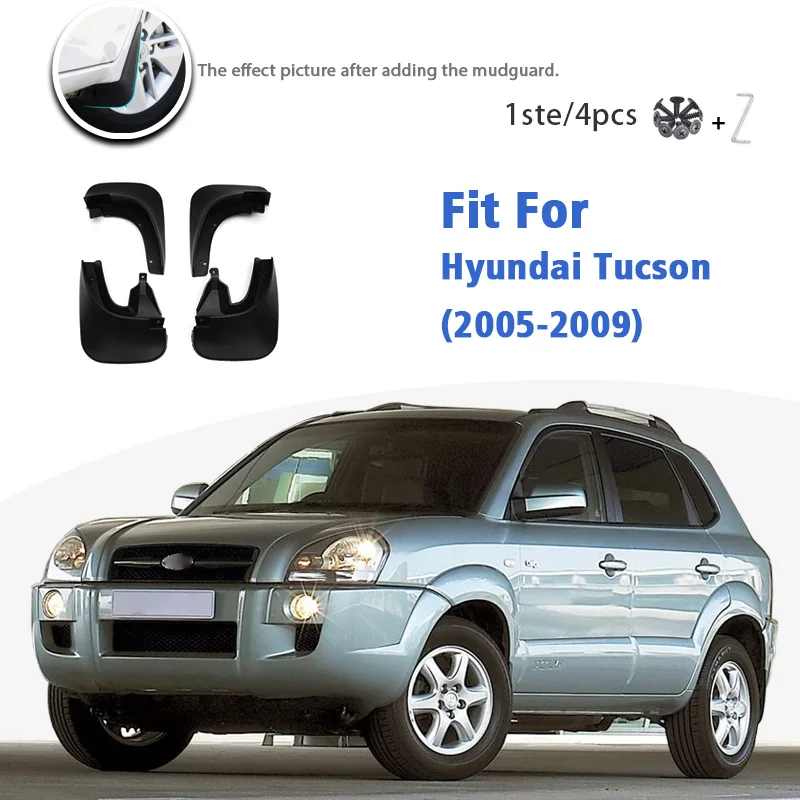 

Брызговики для Hyundai Tucson 2005-2009 спереди и сзади 4 шт. крыло автомобиля аксессуары для авто Styline брызговик крыло брызговики