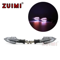 2pcswaterproof dual light turn signal motorcycle turn signal 2w0 11a m10mm14smd12v for yamaha xmax 125 r1100rt for honda zoomer
