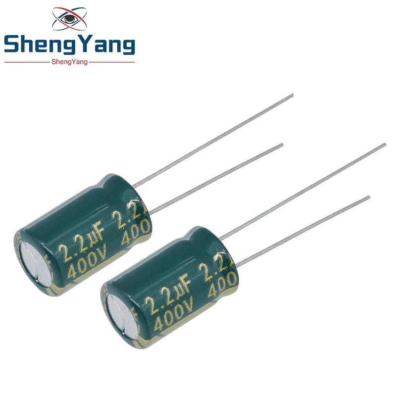 

20PCS Higt quality 400V2.2UF 8*12mm 2.2UF 400V 8*12 Electrolytic capacitor