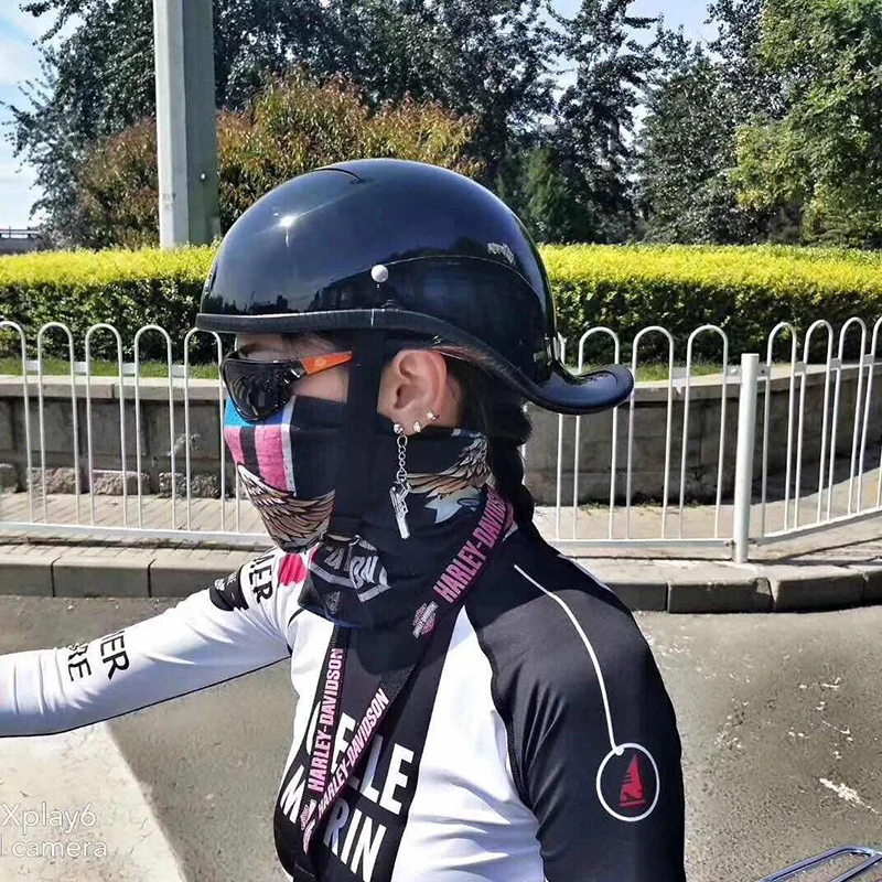 

Мотоциклетный шлем с полулицевой пряжкой, винтажный Ретро шлем с вертикальной весовой крышкой из стекловолокна