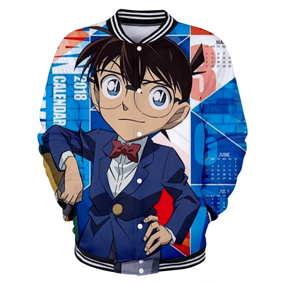 Бейсбольная форма детектива Конана зимняя бейсбольная пальто унисекс для отдыха