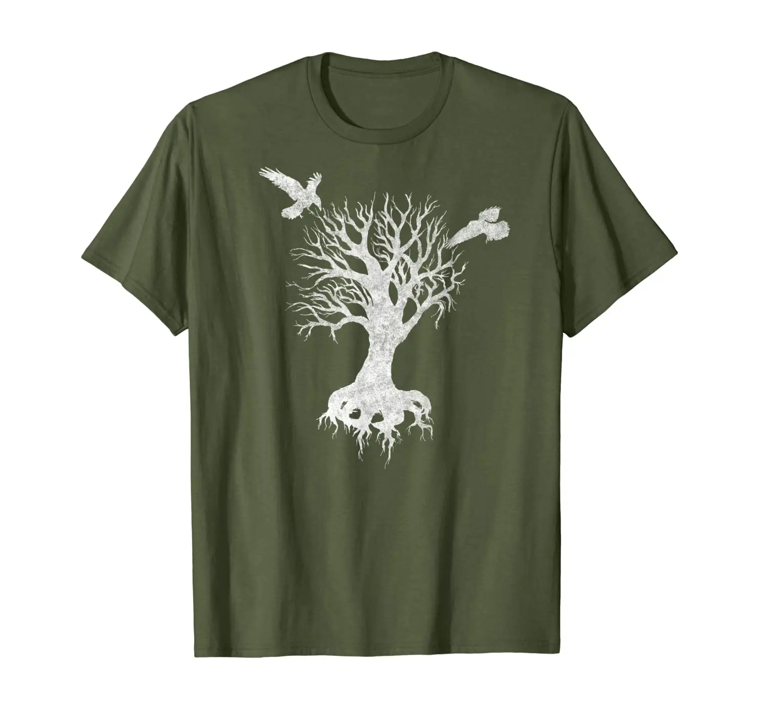 

Tree of Life Yggdrasil Odin's Raven Norse Mythology Viking T