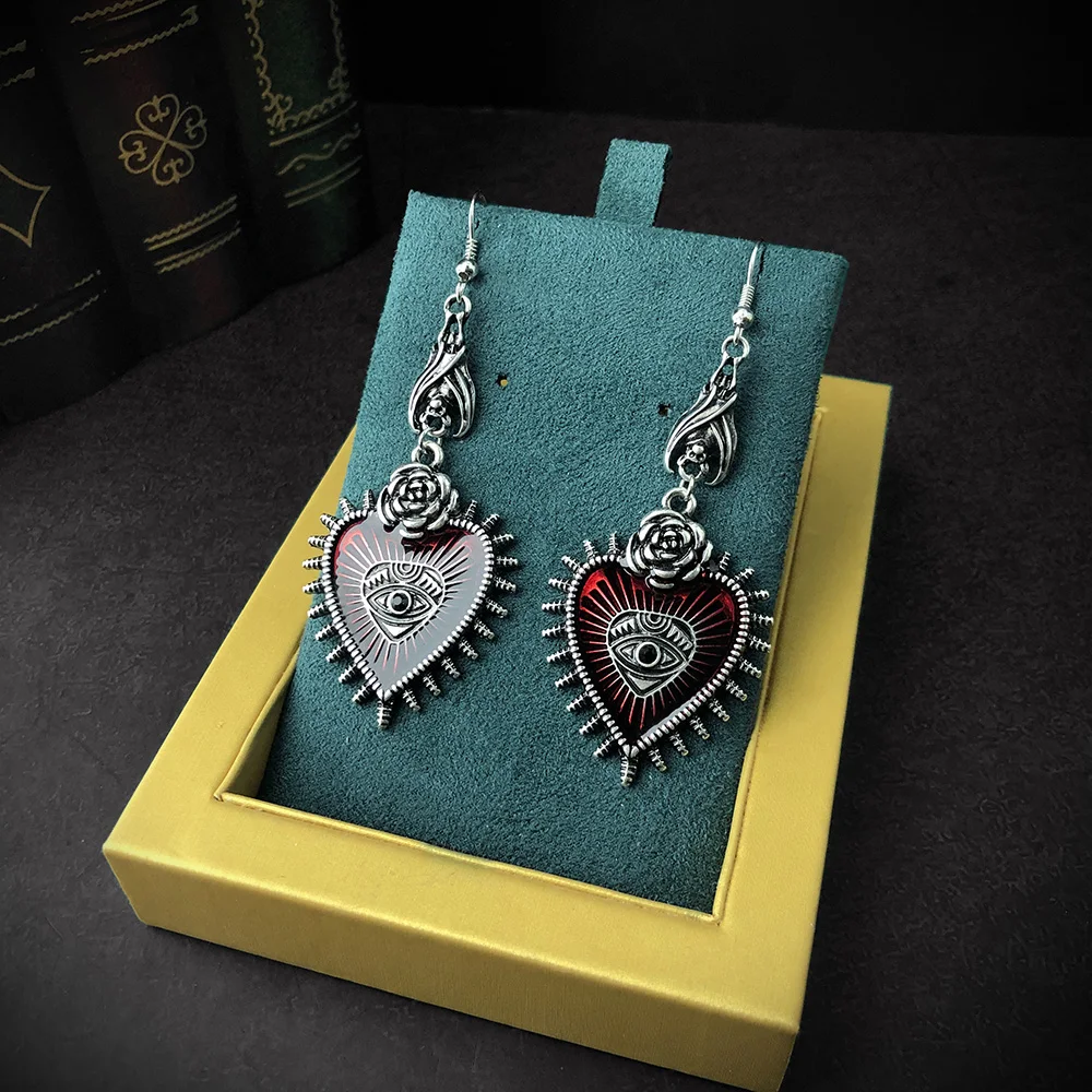 Скрытую темно гот висячие серьги с квадратными кристаллами браслеты ювелирные