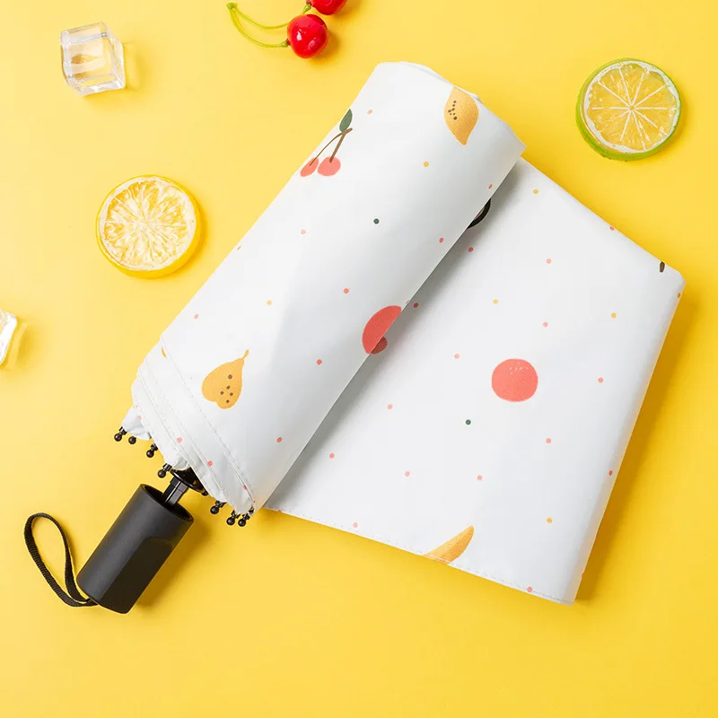 Cute Sunny and Rainy Umbrella Three-folding for Girls Children Umbrellas | Дом и сад