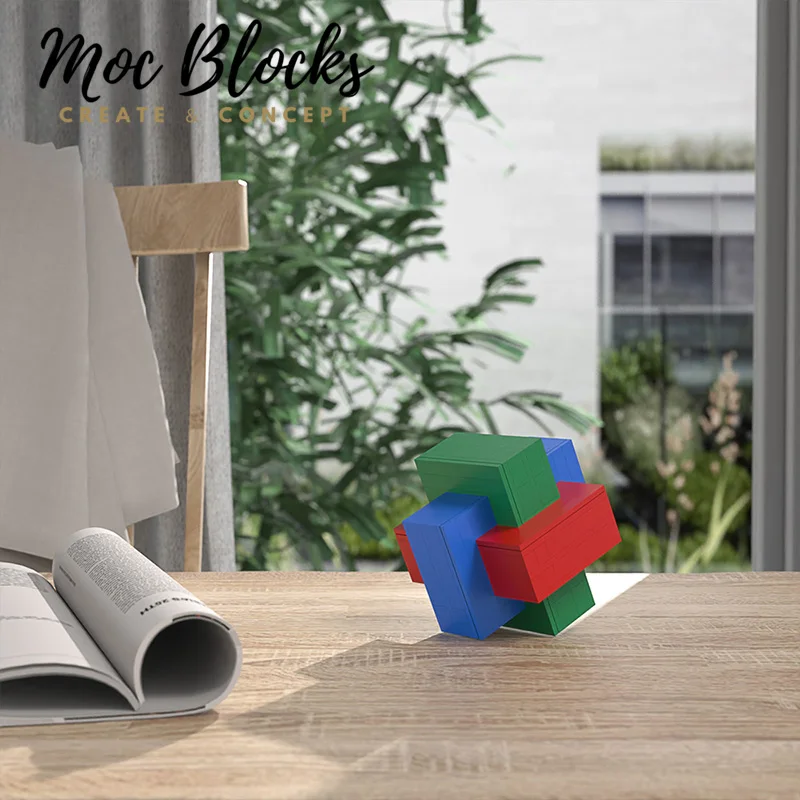 

Пазл-головоломка MOC, строительные блоки, образовательные рождественские подарки, игрушки для детей, набор моделей блоков