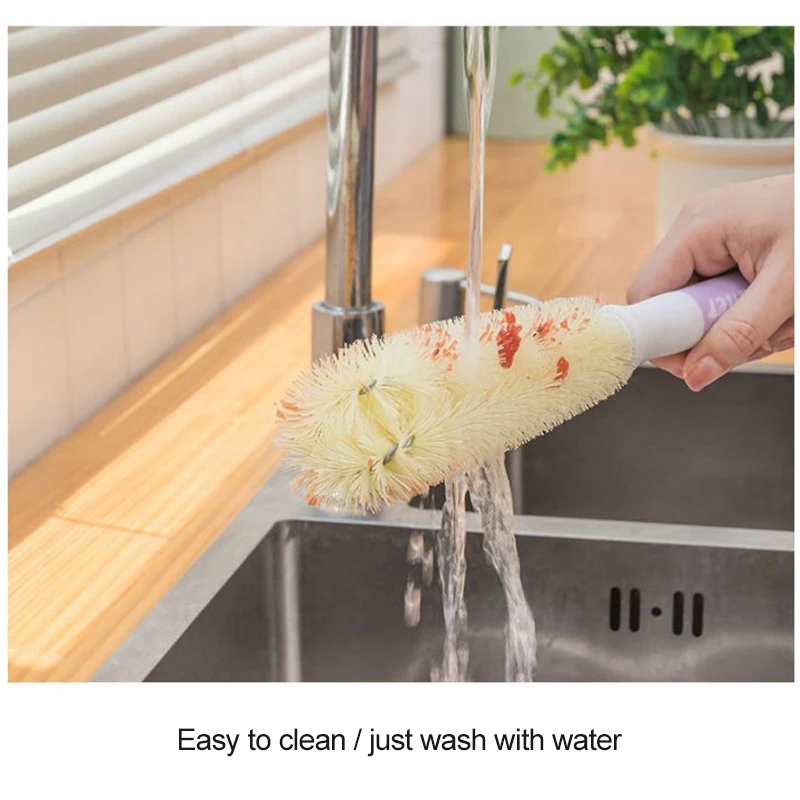 Щетка для чашки щетка чистки стекла с длинной ручкой бокалов бутылок стеклянная