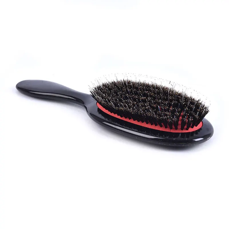 

1PC Hair Brush Styling Tool Oval Boar Bristle & Nylon Hair Comb Mini Anti-static Hair Scalp Massage Comb Hairbrush Salon